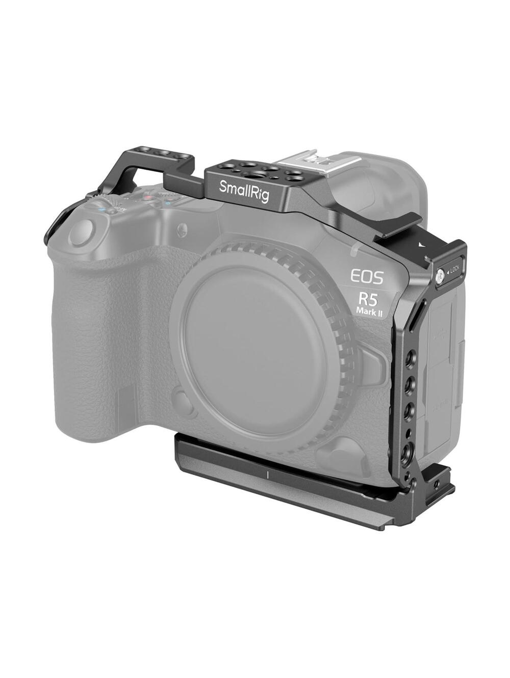 Canon R5 Mark II, Aluminum Alloy Camera Video Cage with Cold Shoe Mount 4978